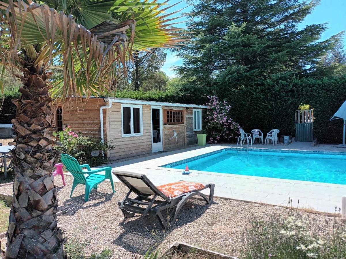 Chalet Banane Devant Piscine, A 6Km Du Festival De Piano De La Roque D'Antheron Rognes Zewnętrze zdjęcie